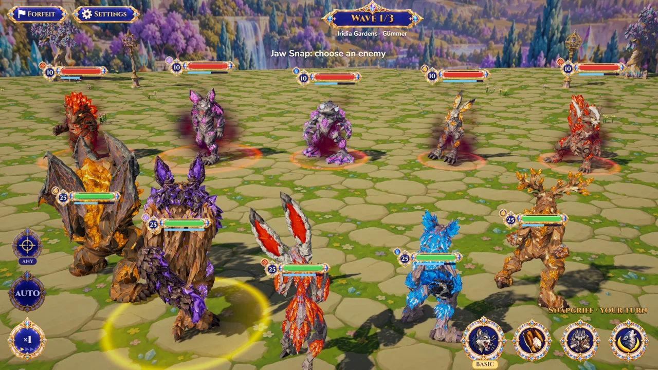 A five versus five battle