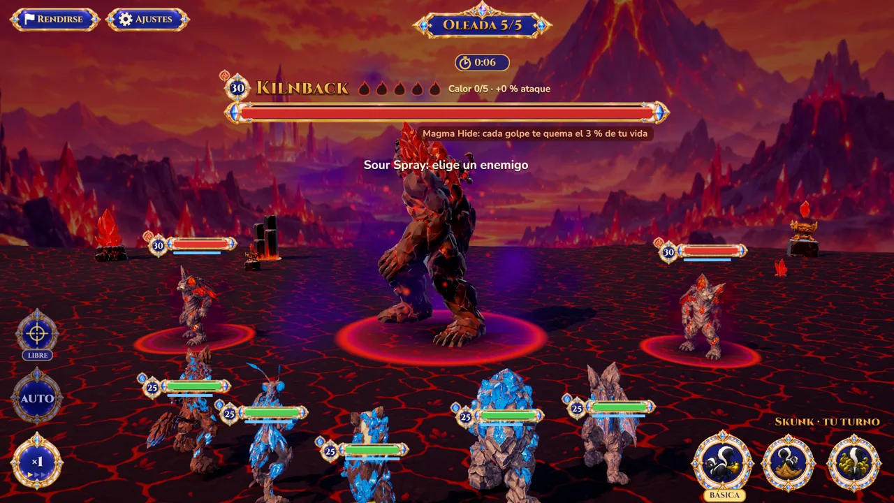 Combate contra Kilnback, el jefe de la mazmorra de Fuego